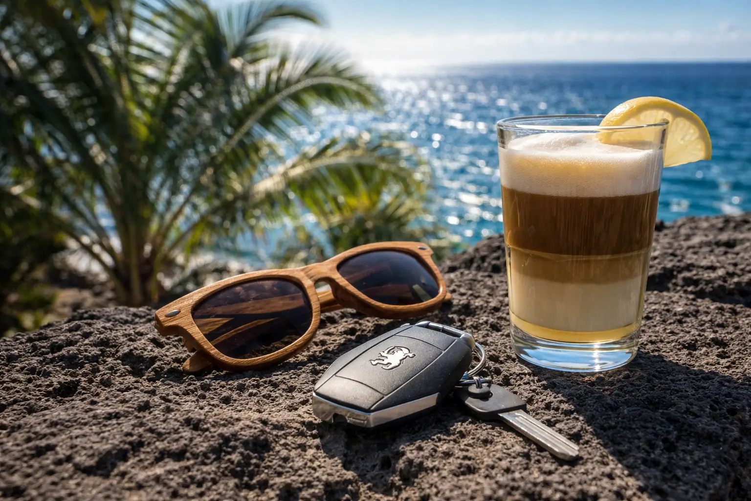 Conducción hacia la costa y zonas turísticas de Tenerife